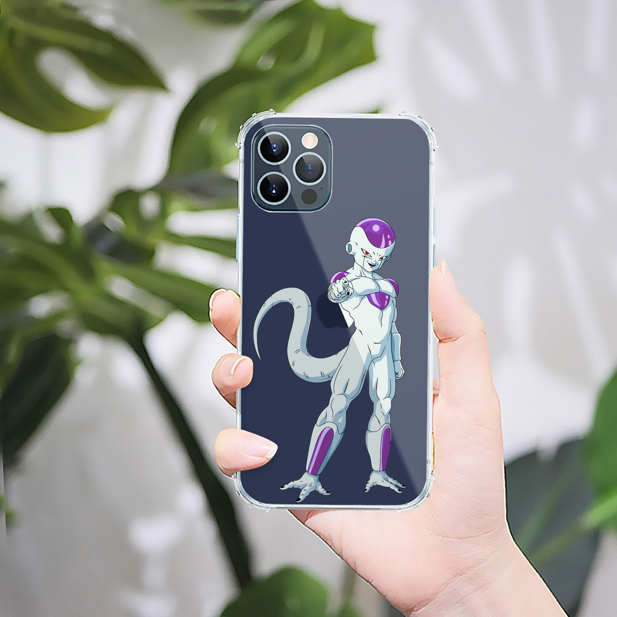 （画像用） ドラゴンボール フリーザ DRAGON BALL Frieza 【iPhone 12シリーズ対応】透明スマホケース（クリアソフトケース）